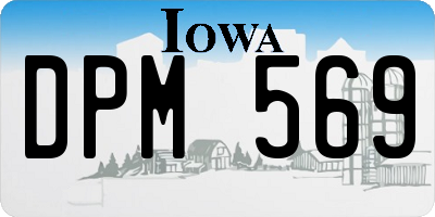 IA license plate DPM569