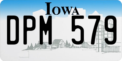 IA license plate DPM579