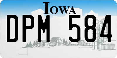 IA license plate DPM584