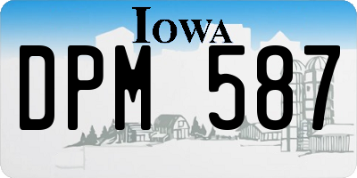 IA license plate DPM587