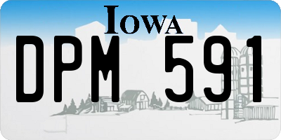 IA license plate DPM591