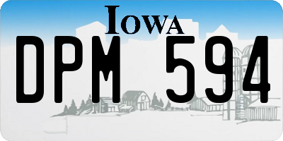 IA license plate DPM594