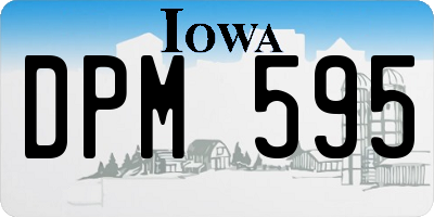 IA license plate DPM595