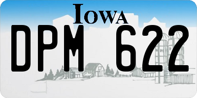 IA license plate DPM622