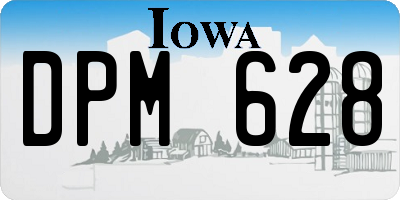 IA license plate DPM628