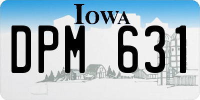 IA license plate DPM631