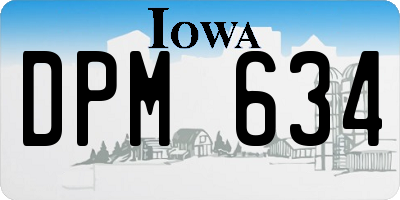 IA license plate DPM634