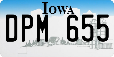 IA license plate DPM655