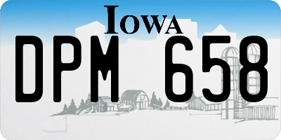 IA license plate DPM658