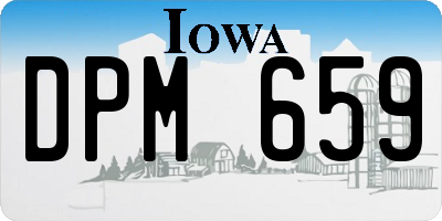 IA license plate DPM659