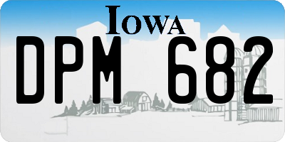 IA license plate DPM682