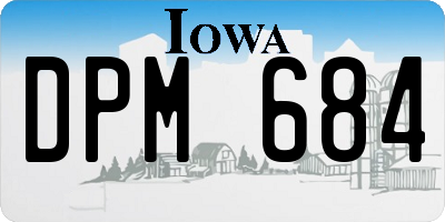 IA license plate DPM684