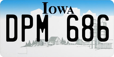 IA license plate DPM686