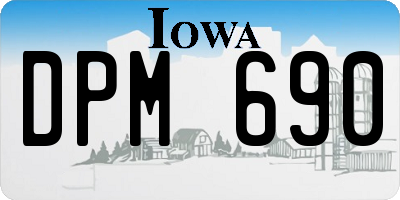 IA license plate DPM690