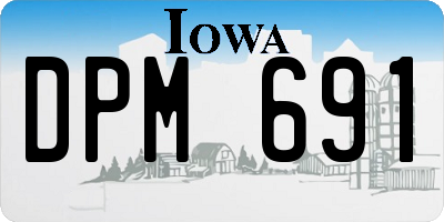 IA license plate DPM691