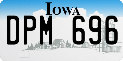 IA license plate DPM696