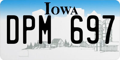 IA license plate DPM697