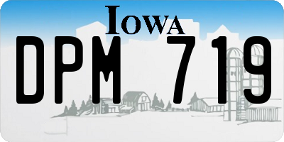 IA license plate DPM719