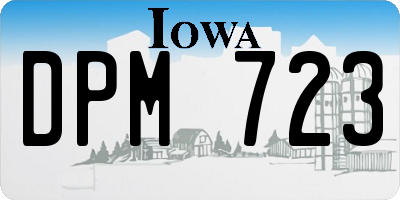 IA license plate DPM723