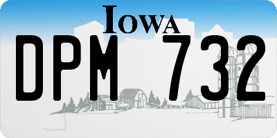 IA license plate DPM732