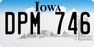 IA license plate DPM746