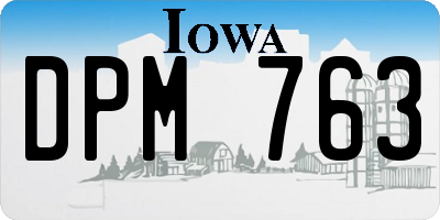 IA license plate DPM763