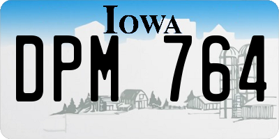 IA license plate DPM764