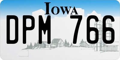 IA license plate DPM766