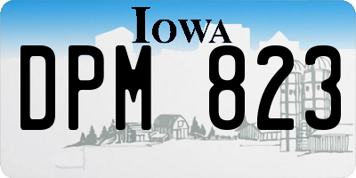 IA license plate DPM823