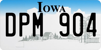IA license plate DPM904
