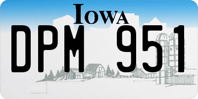 IA license plate DPM951