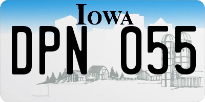 IA license plate DPN055