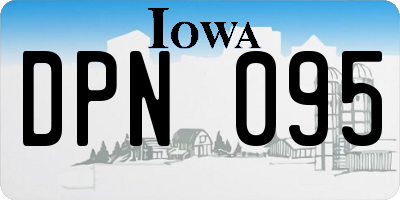 IA license plate DPN095