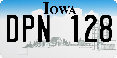 IA license plate DPN128