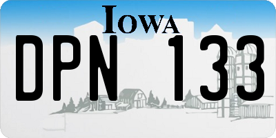IA license plate DPN133