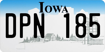 IA license plate DPN185