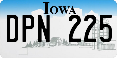 IA license plate DPN225