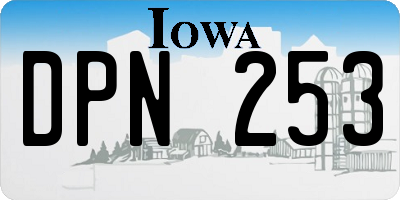 IA license plate DPN253