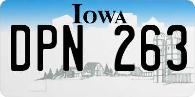 IA license plate DPN263