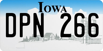 IA license plate DPN266