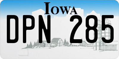 IA license plate DPN285