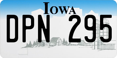 IA license plate DPN295