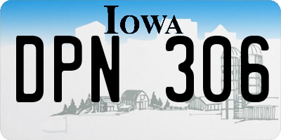IA license plate DPN306