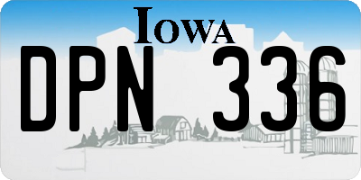 IA license plate DPN336