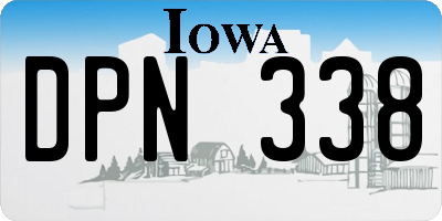 IA license plate DPN338