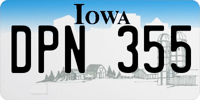IA license plate DPN355