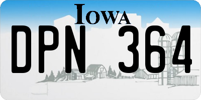 IA license plate DPN364
