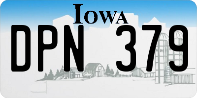 IA license plate DPN379