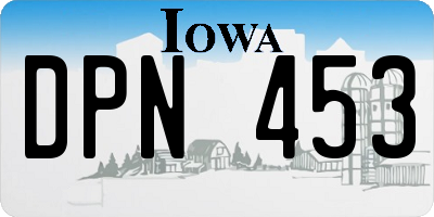 IA license plate DPN453