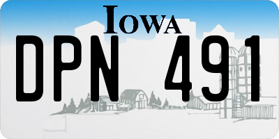 IA license plate DPN491